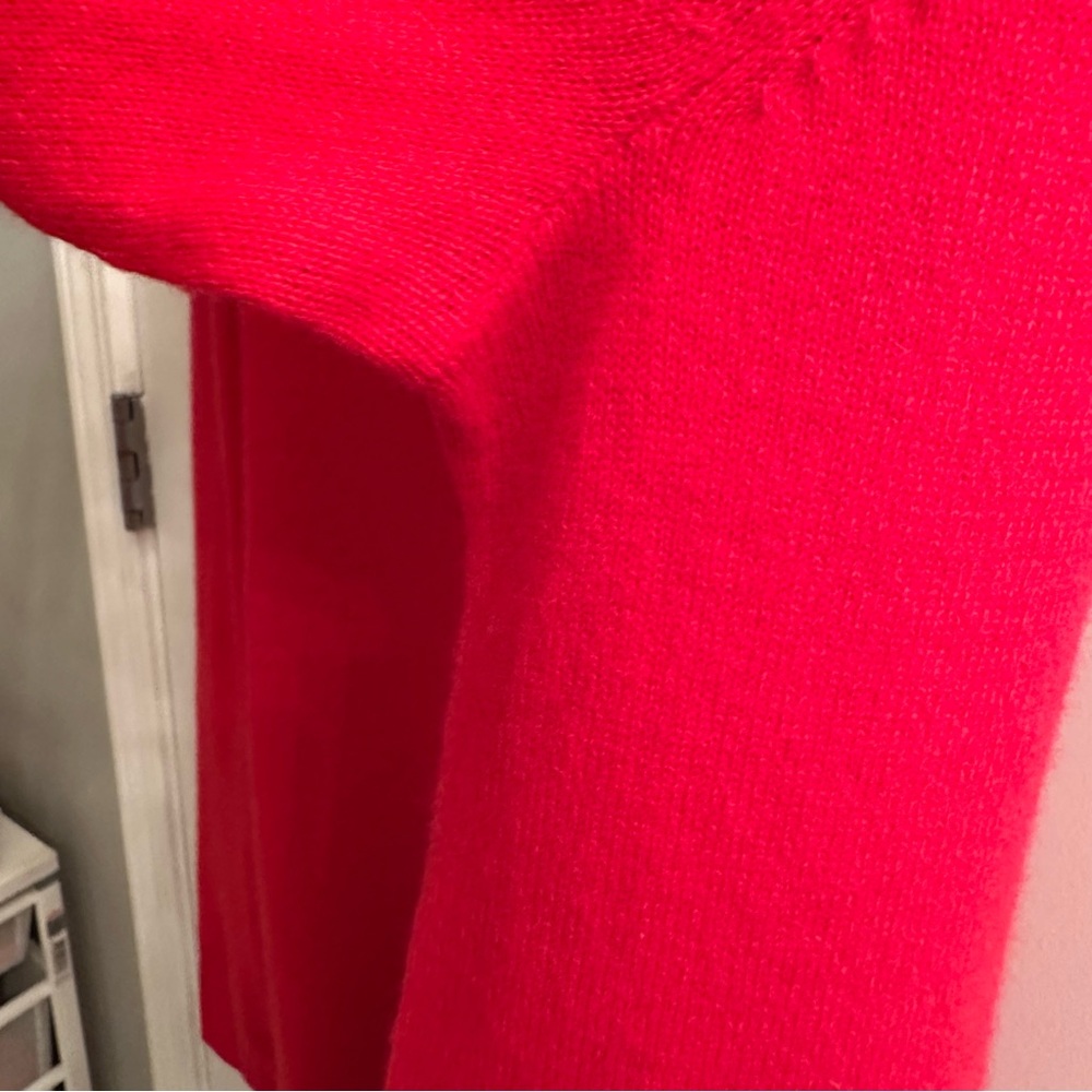 Nordstrom red 100% cashmere crewneck sweater Size XXL - Picture 5 of 13